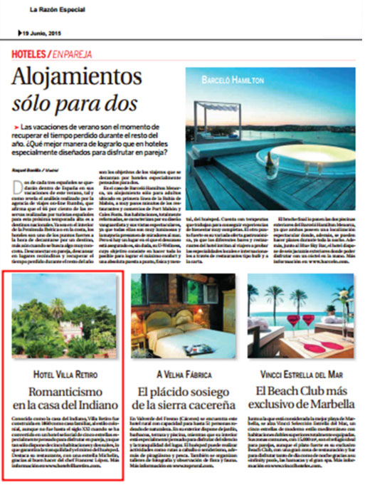 alojamiento solo para dos terres ebre hotel villa retiro cinco estrellas