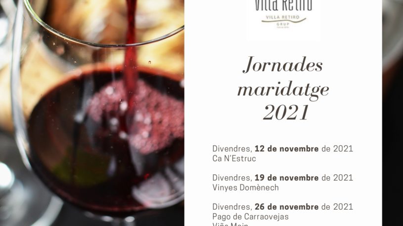 Jornadas Maridaje 2021 Hotel Villa Retiro-Jornades del Maridatge